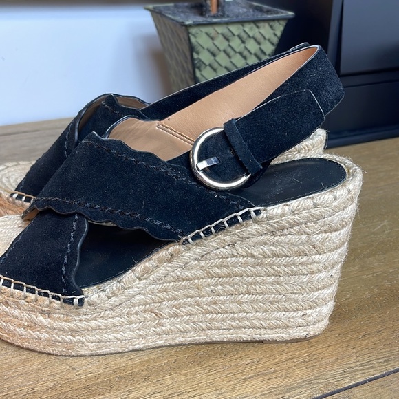 NEW MARC FISHER LETHER WEDGES - Picture 3 of 9